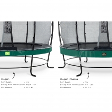 Батут з сіткою Exit Elegant Premium 3050 мм green